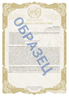 Образец Приложение к СТО 01.064.00220722.2-2020 Железнодорожный Сертификат СТО 01.064.00220722.2-2020 
